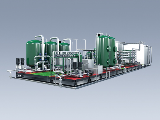 1000t/d skid mounted high purity water system