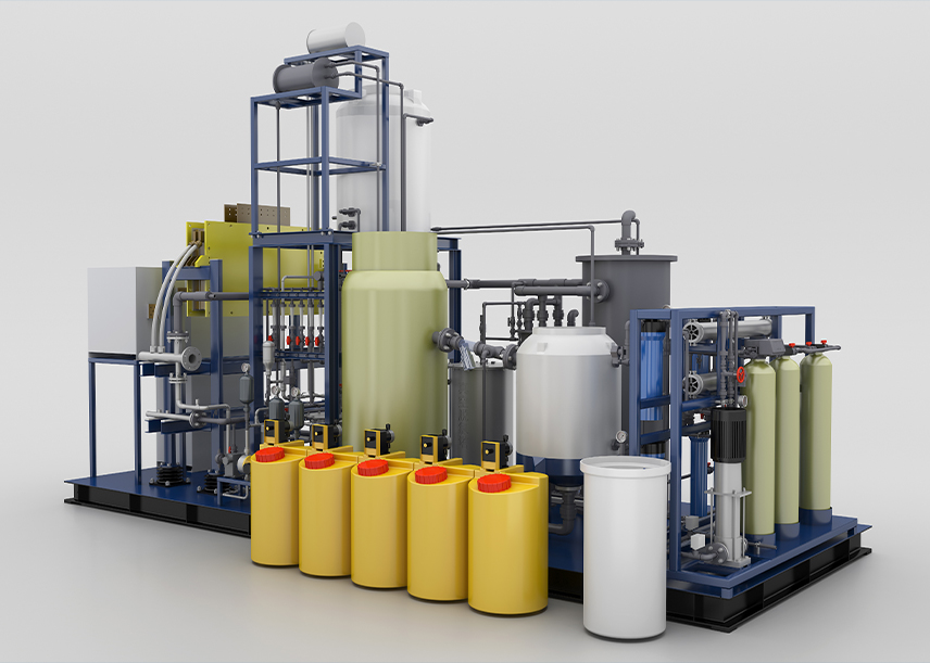 Electrolyze brine to high concentration chlorine (5-15%）